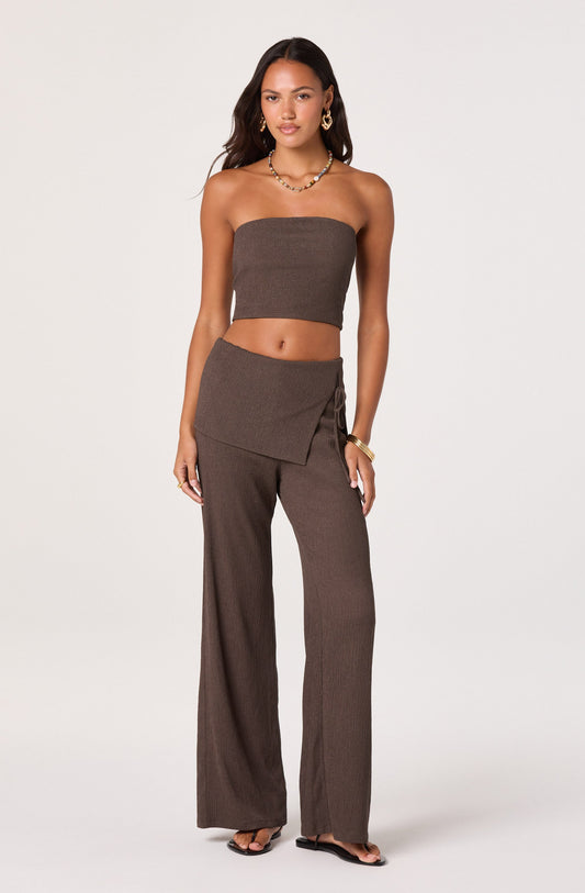 Kyara Skirt-Panel Wide Leg Pants