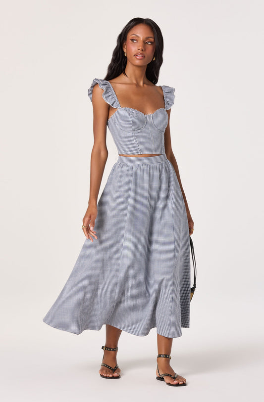 Wedelia Corset-Lace Bustier Top