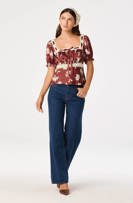 Kristal Milkmaid Top