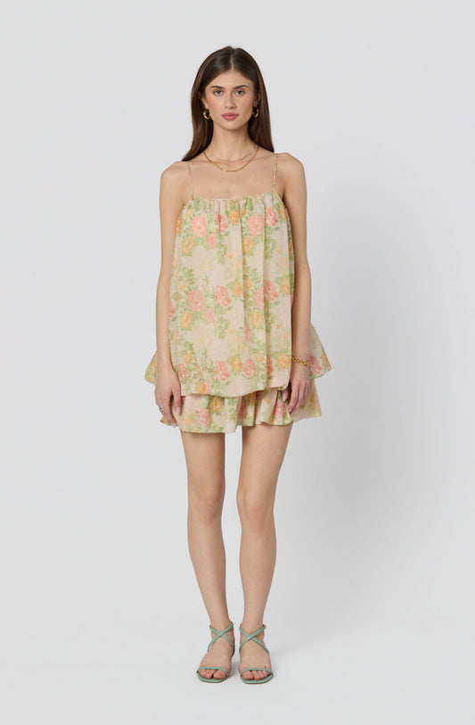 Jessa Floral Tiered Bubble Dress
