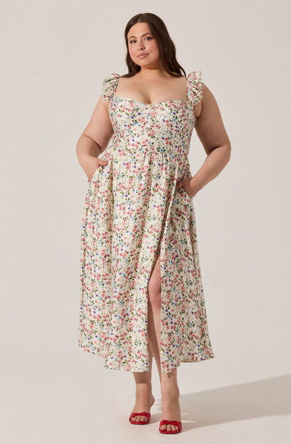 Wedelia Print Midi Dress