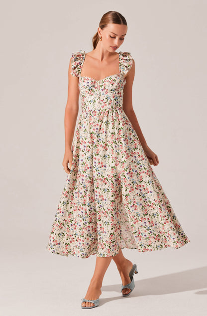 Wedelia Print Midi Dress