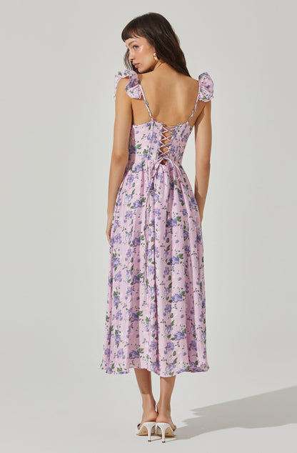 Wedelia Print Midi Dress
