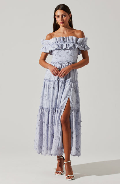 Piccola Off Shoulder Maxi Dress