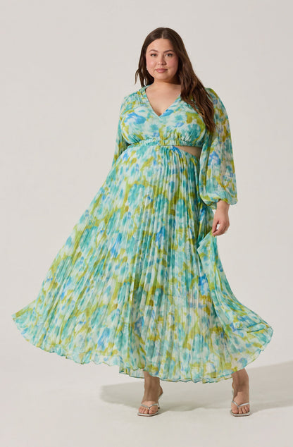 Revery Floral Long Sleeve Maxi Dress PLUS