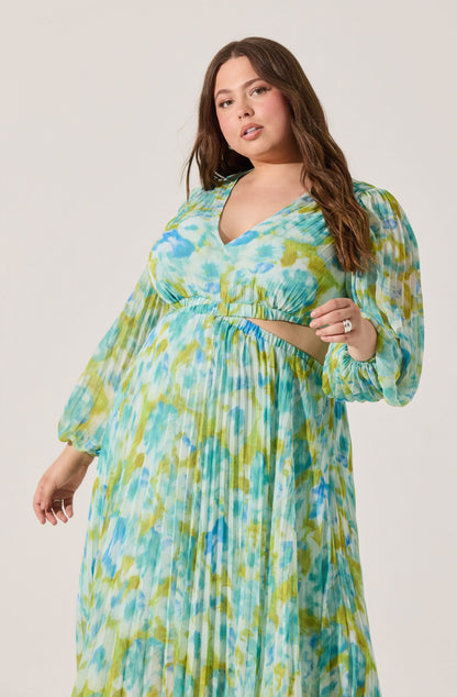 Revery Floral Long Sleeve Maxi Dress PLUS