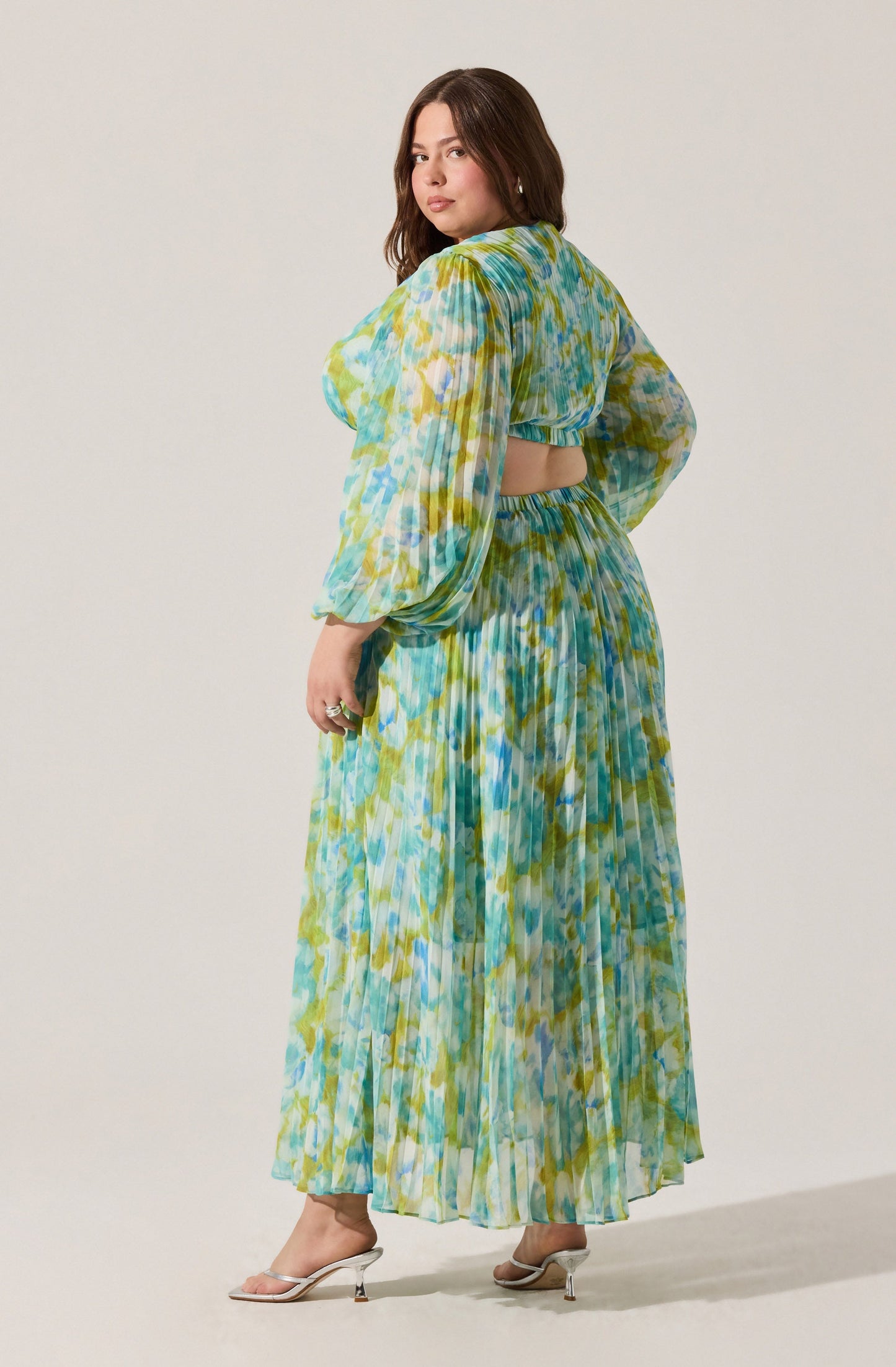 Revery Floral Long Sleeve Maxi Dress PLUS