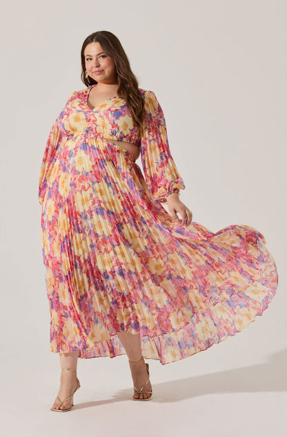 Revery Floral Long Sleeve Maxi Dress PLUS