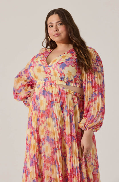 Revery Floral Long Sleeve Maxi Dress PLUS