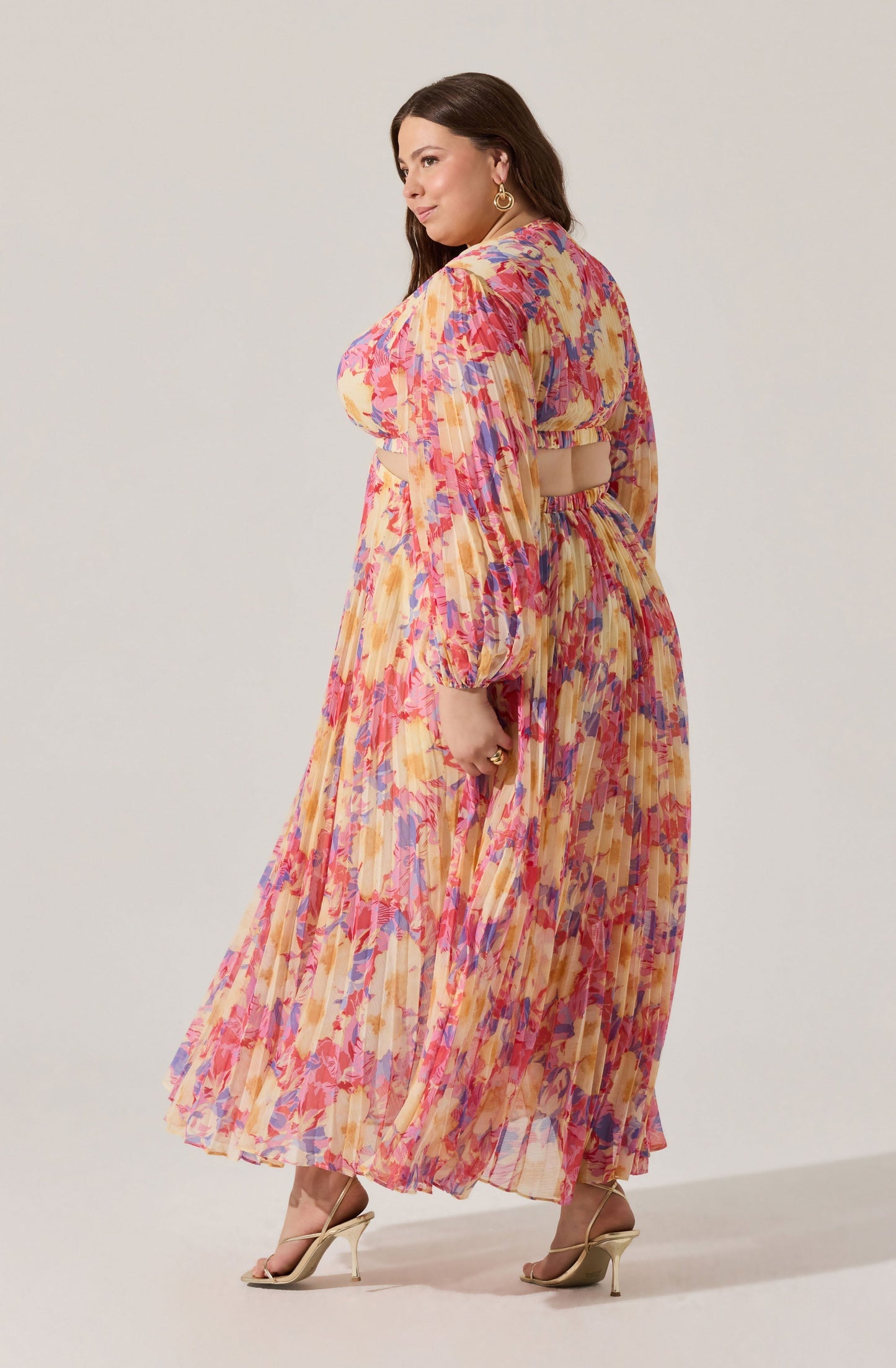 Revery Floral Long Sleeve Maxi Dress PLUS