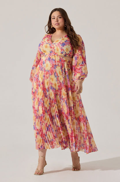 Revery Floral Long Sleeve Maxi Dress PLUS