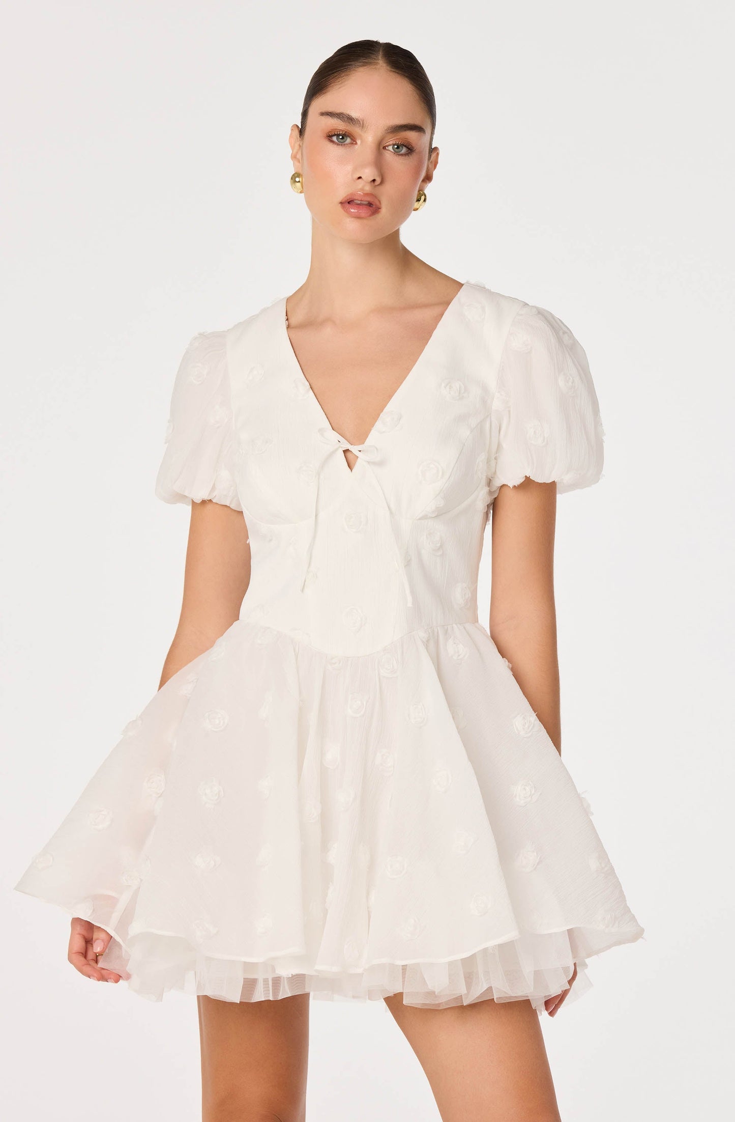 Sommer 3D Floral Mini Dress