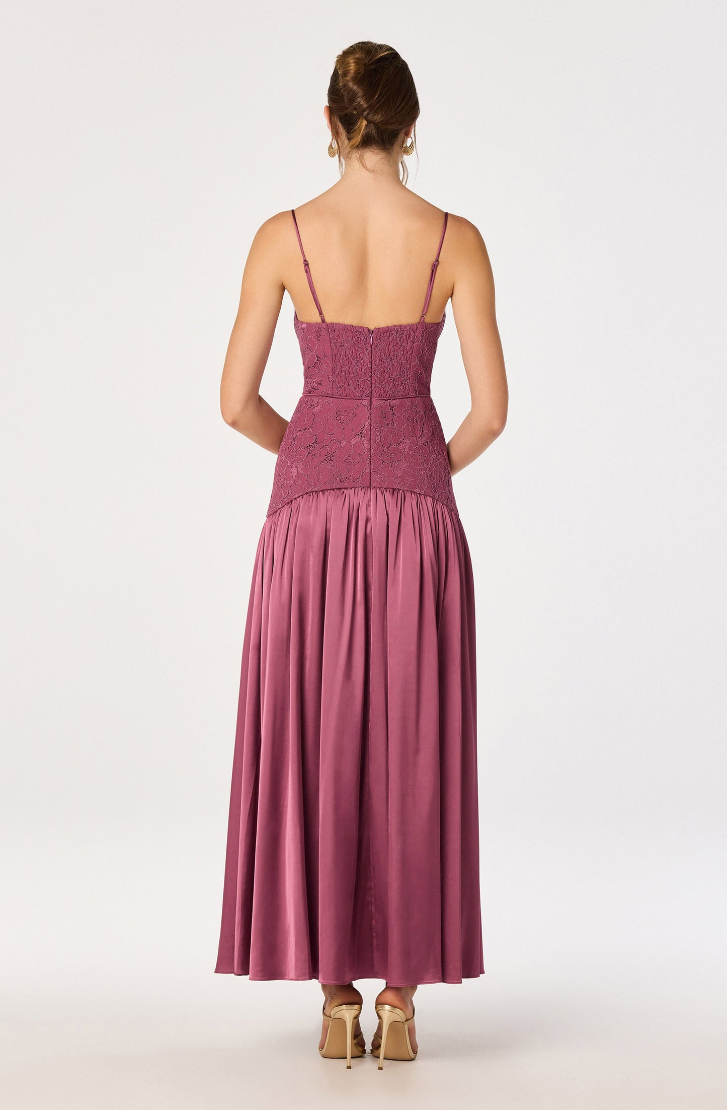 Kaylani Lace Bustier Maxi Dress