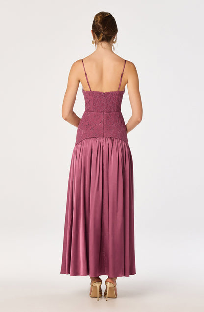 Kaylani Lace Bustier Maxi Dress