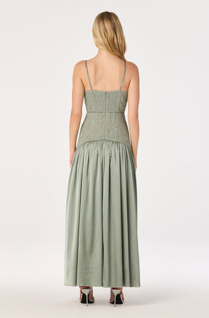 Kaylani Lace Bustier Maxi Dress