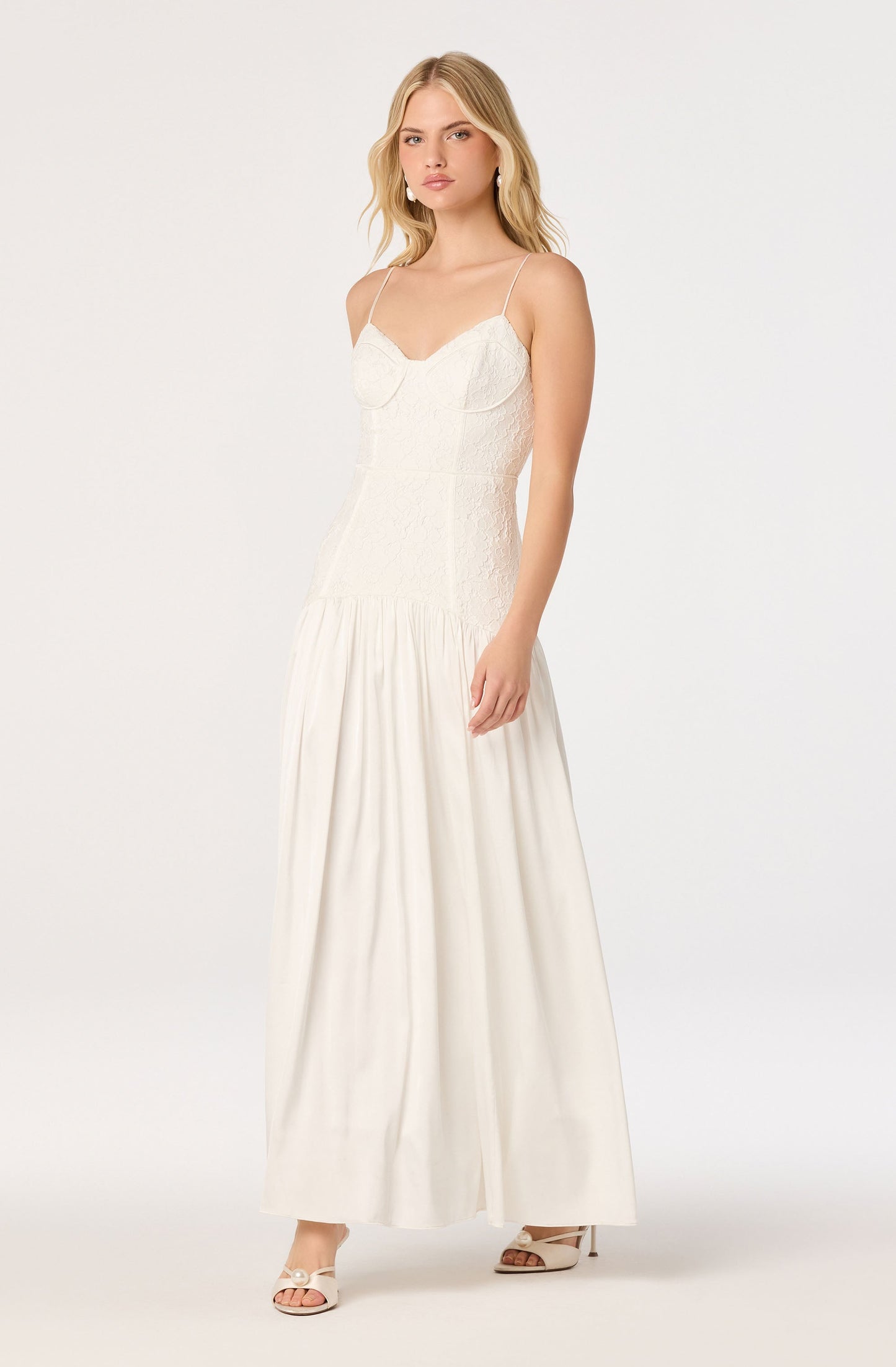 Kaylani Lace Bustier Maxi Dress