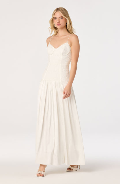 Kaylani Lace Bustier Maxi Dress