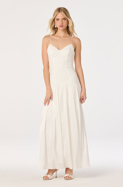 Kaylani Lace Bustier Maxi Dress