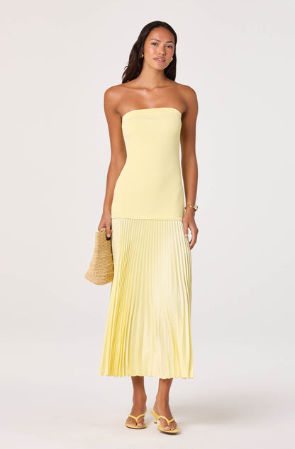 Selune Mixed Media Maxi Dress