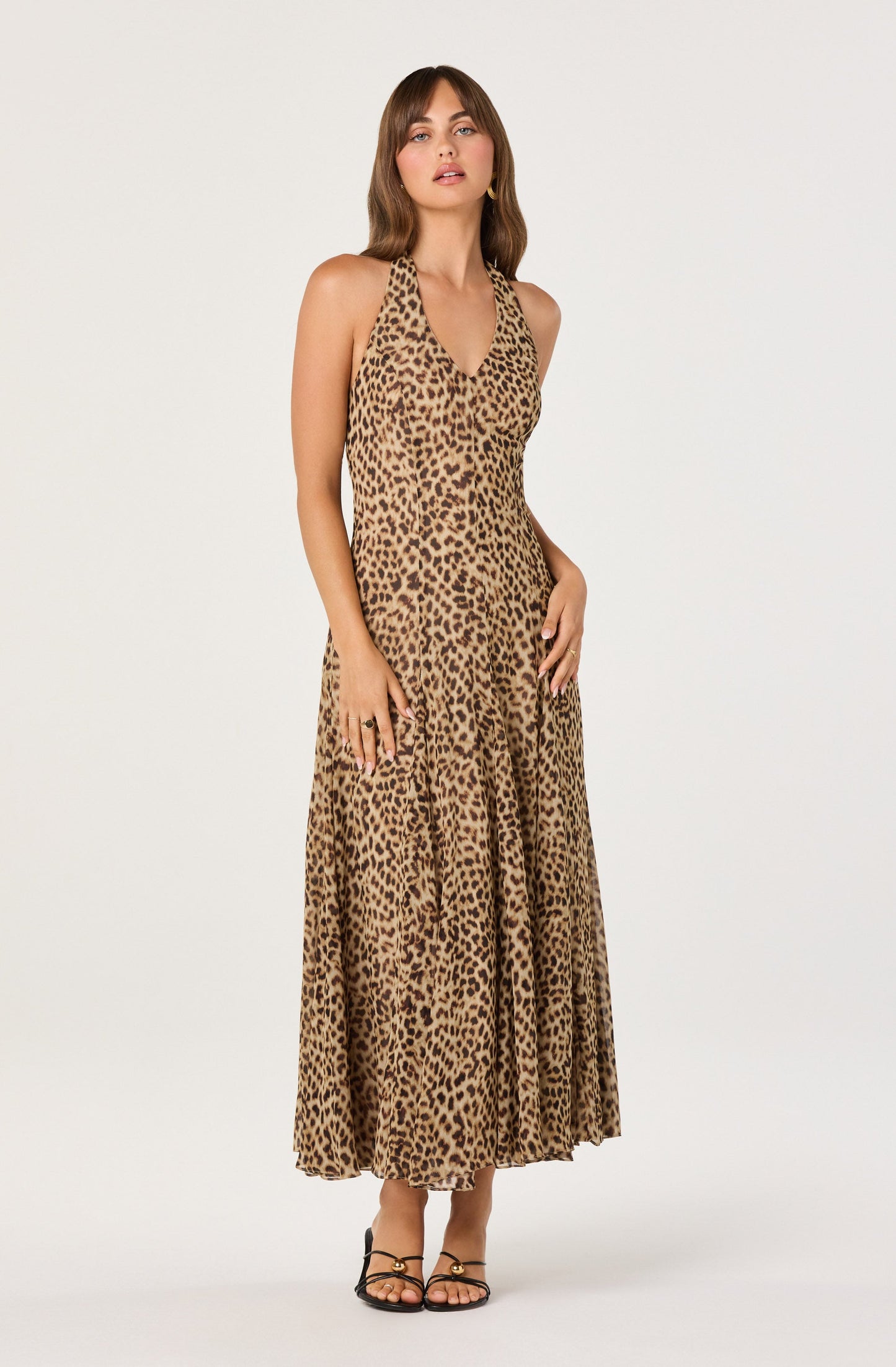 Myra V-Neck Halter  Maxi Dress