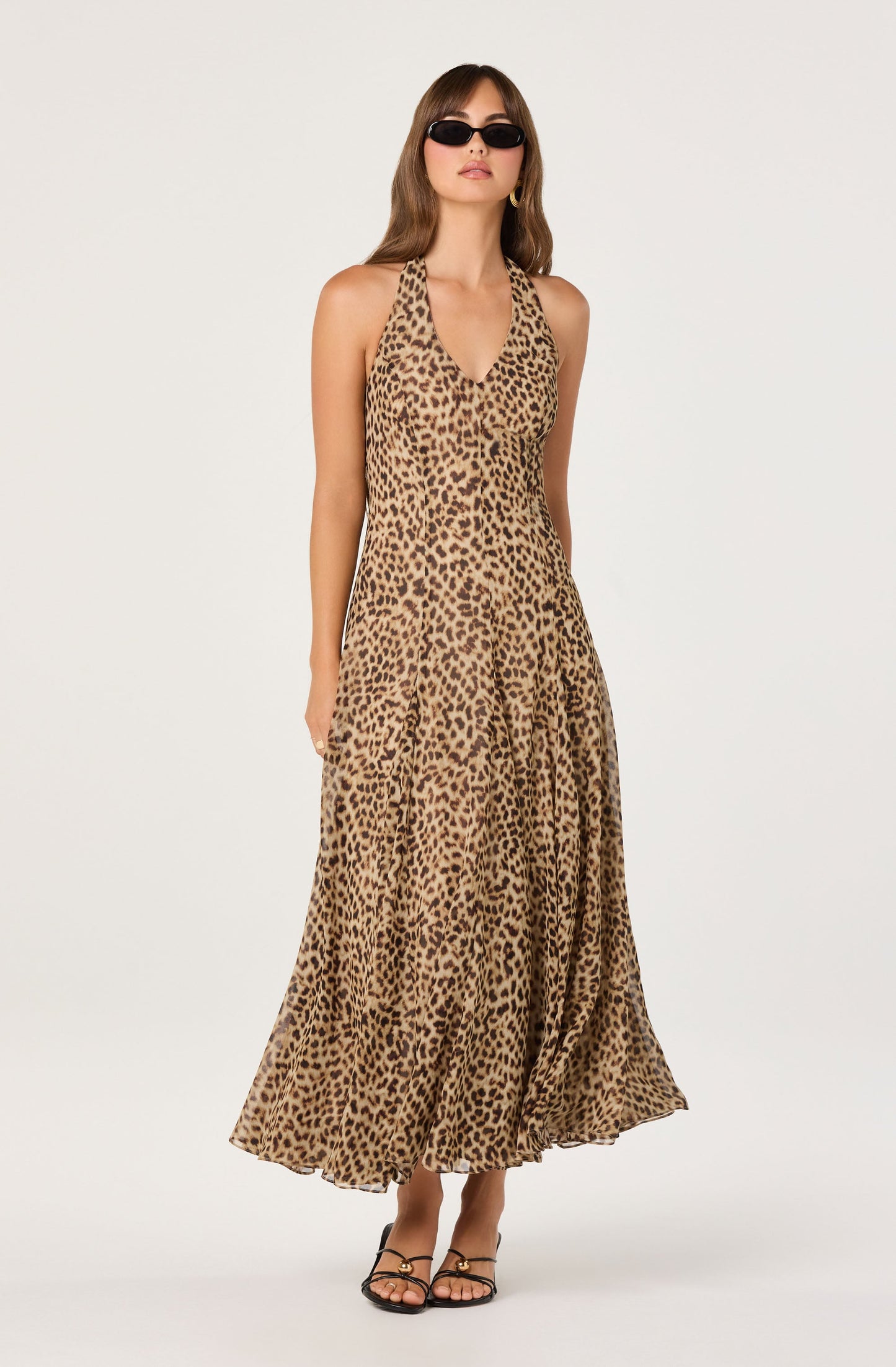 Myra V-Neck Halter  Maxi Dress