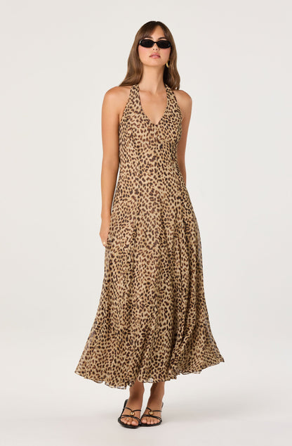 Myra V-Neck Halter  Maxi Dress