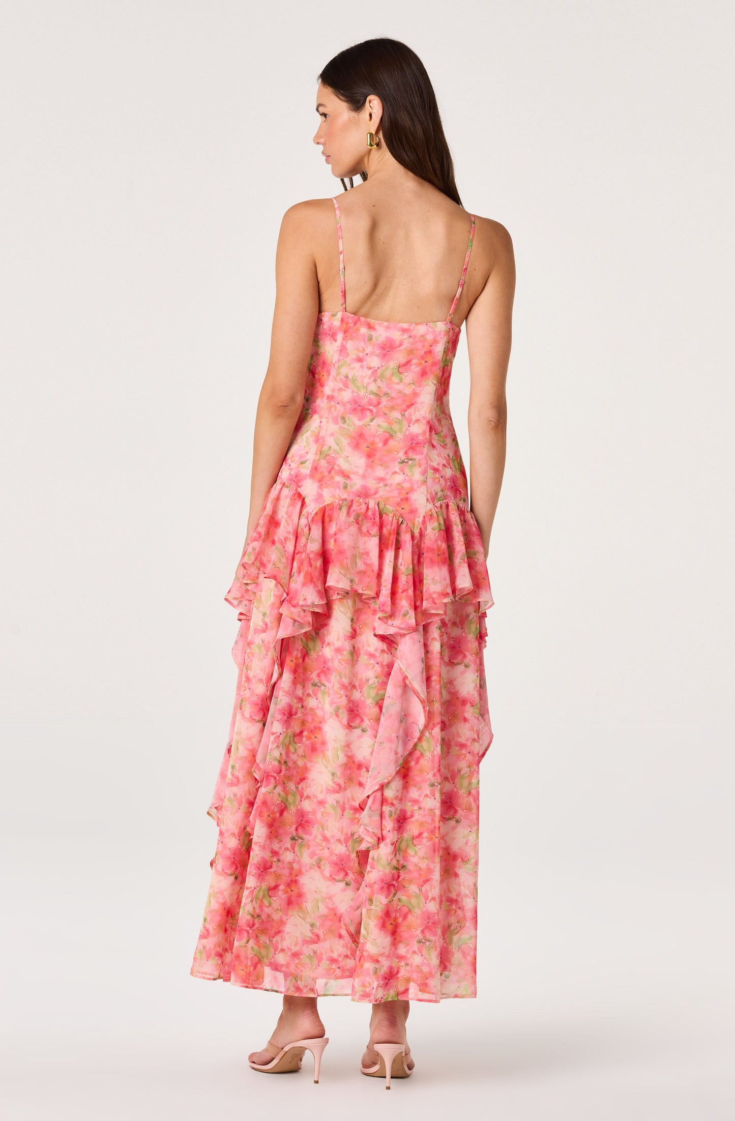 Livia Floral Ruffle Maxi Dress