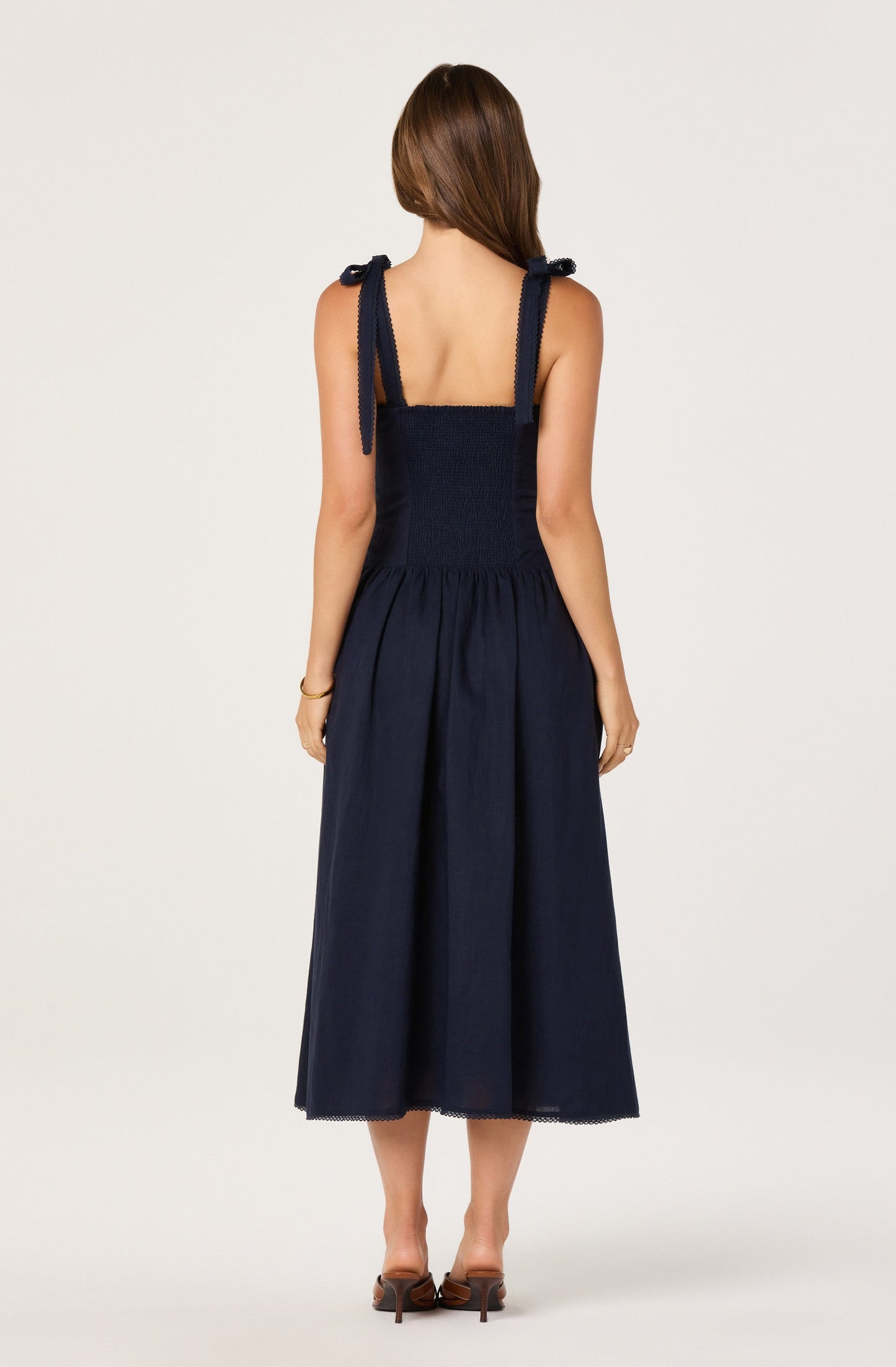 Marie Drop Waist Midi Dress