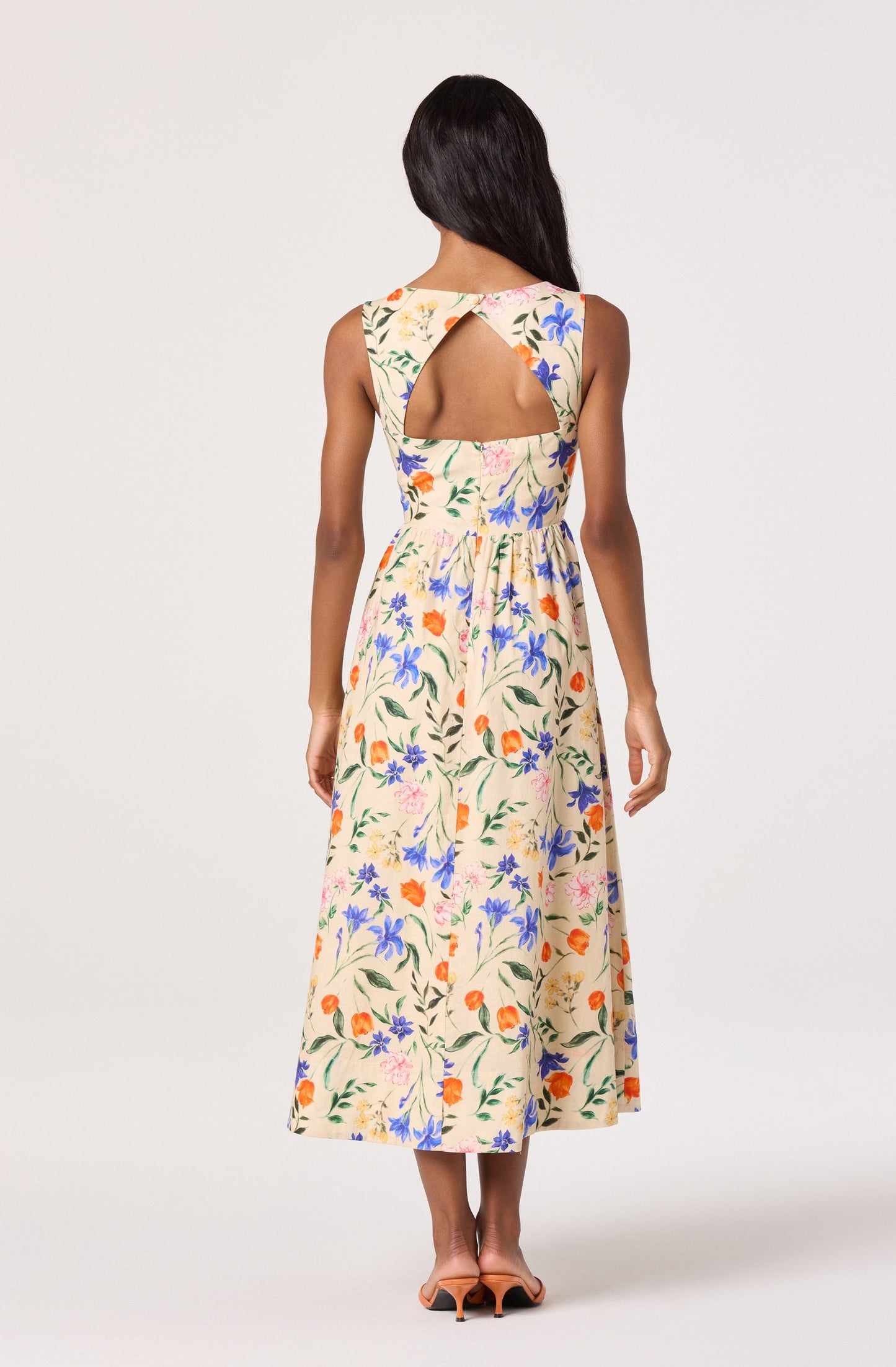 Beryl Garden Floral Midi Dress