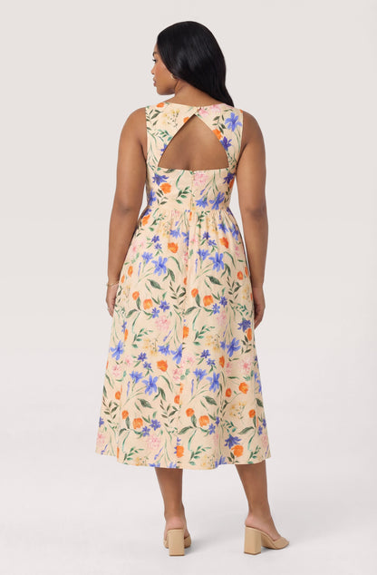 Beryl Garden Floral Midi Dress