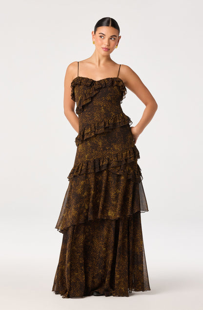 Journee Tiered Maxi Dress