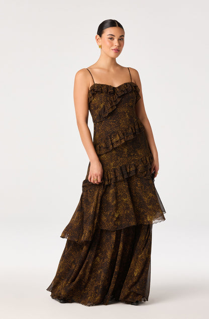 Journee Tiered Maxi Dress