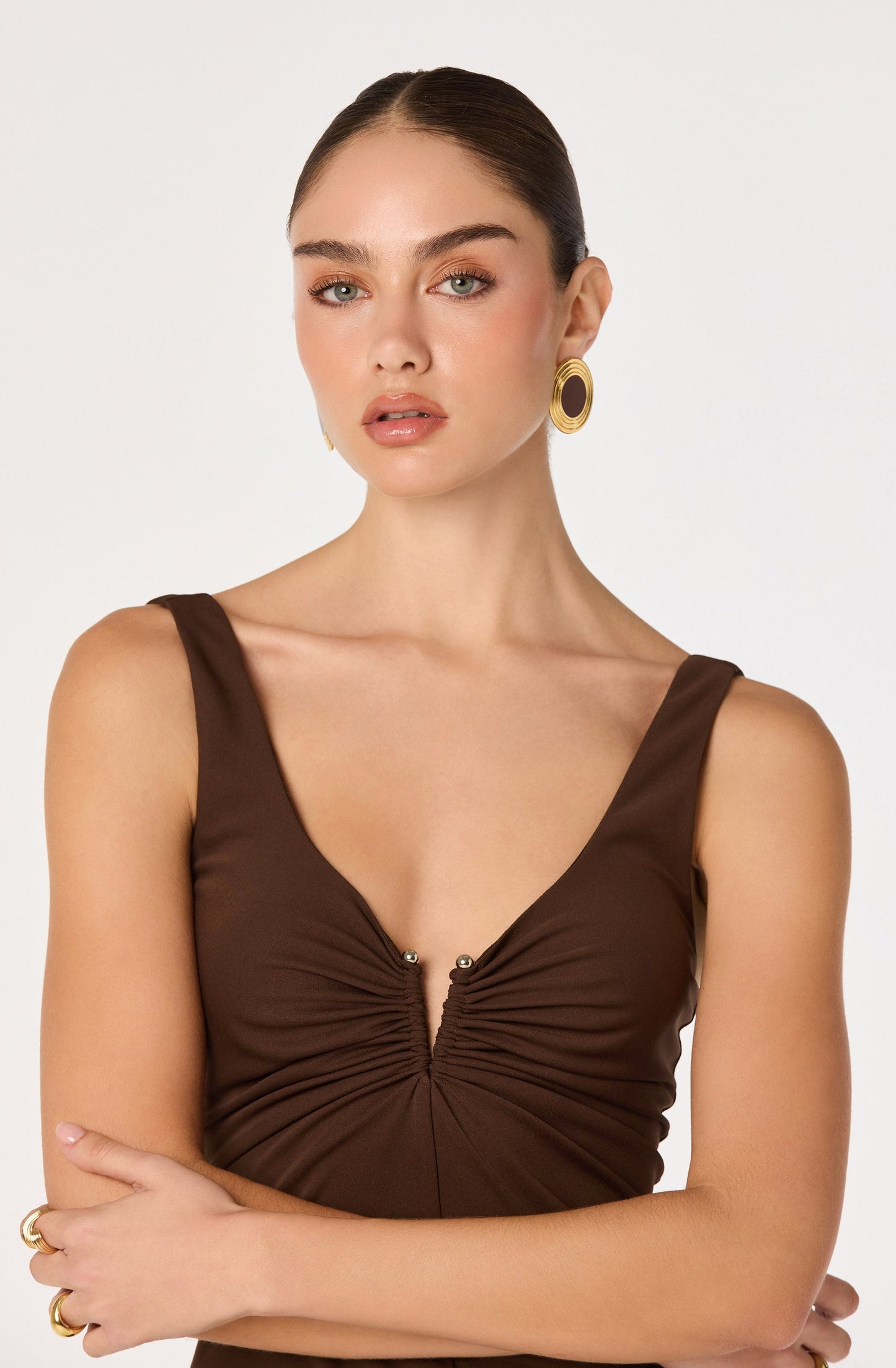 Shaylee Ribbed Knit Midi Dress
