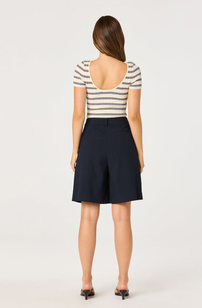 Quillie Pleated Bermuda Shorts