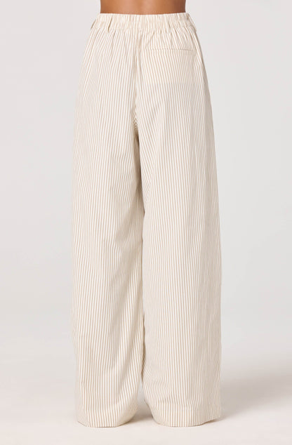 Neha Striped High-Rise Wide Leg Pants