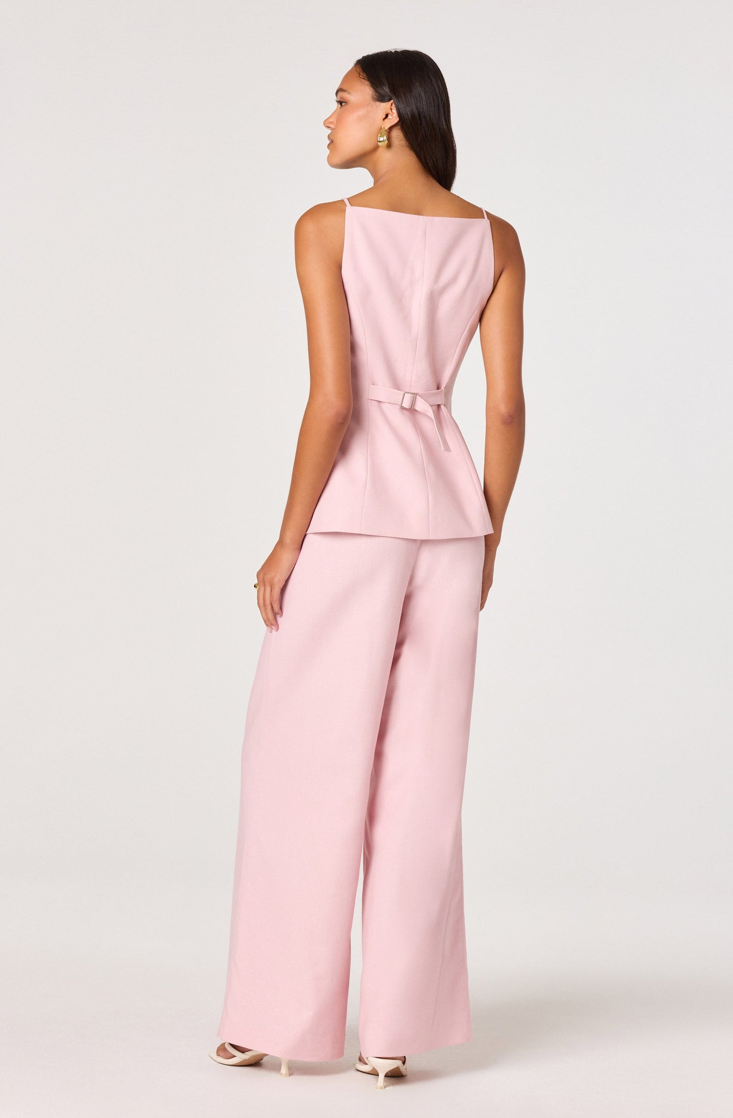 Neha Linen High-Rise Wide Leg Pants