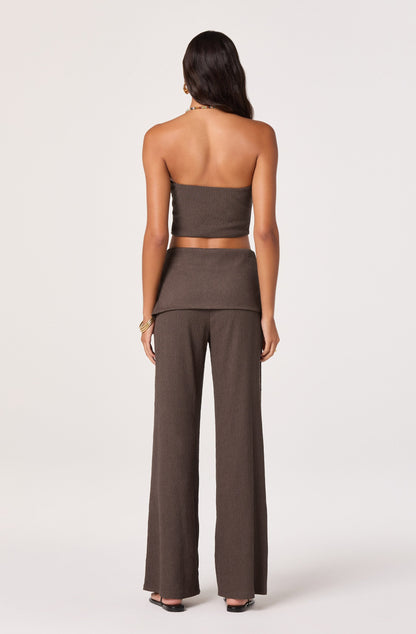 Kyara Skirt-Panel Wide Leg Pants