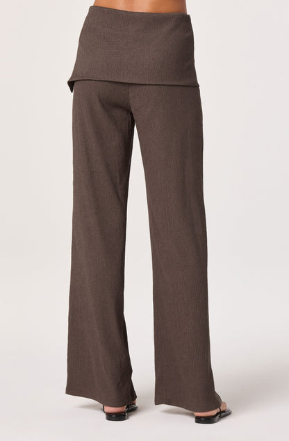 Kyara Skirt-Panel Wide Leg Pants