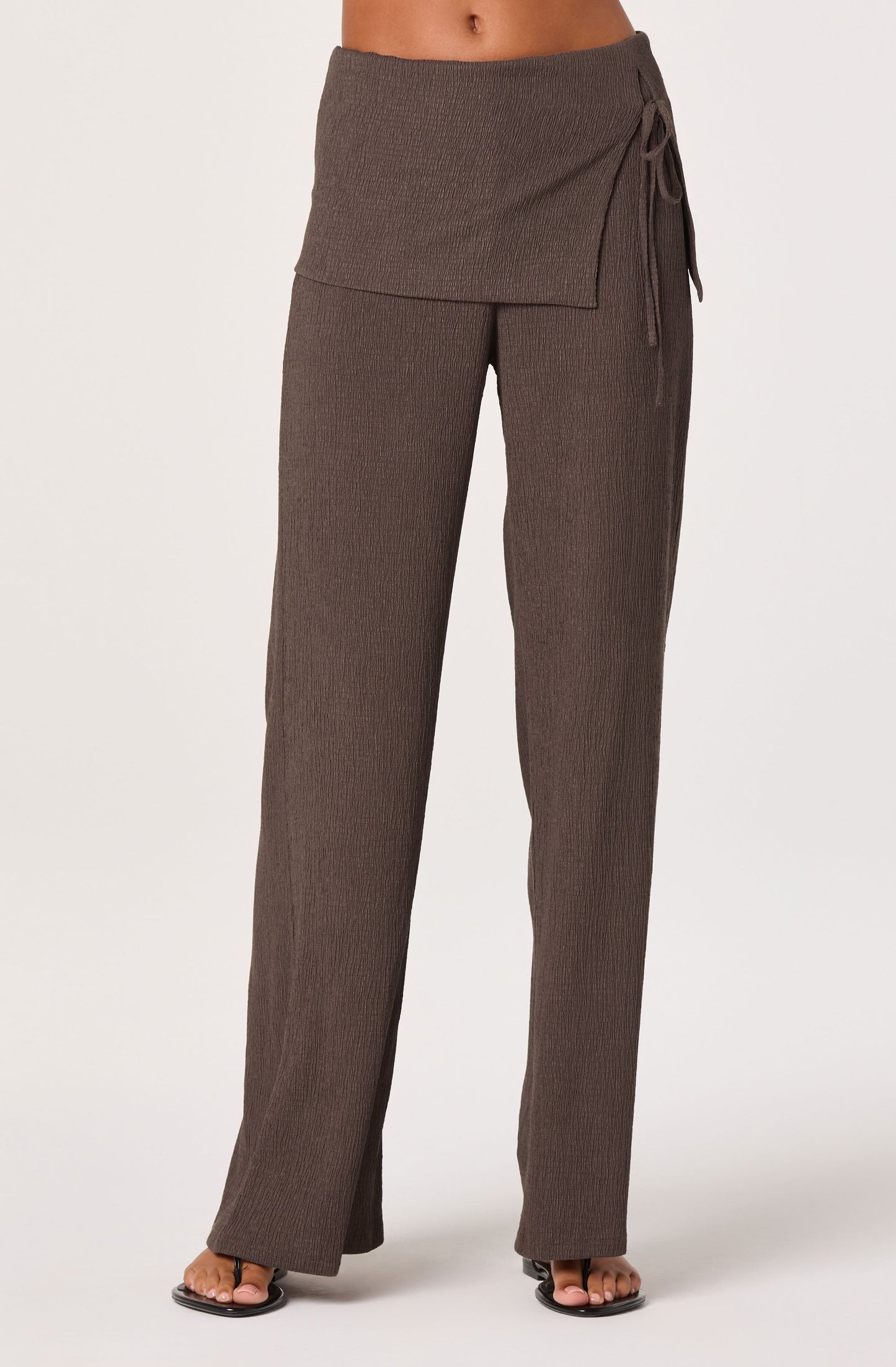 Kyara Skirt-Panel Wide Leg Pants