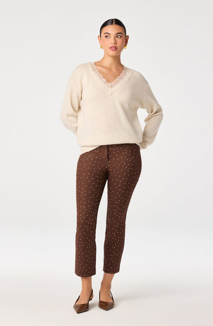Alma Polka Dot Cropped Pants