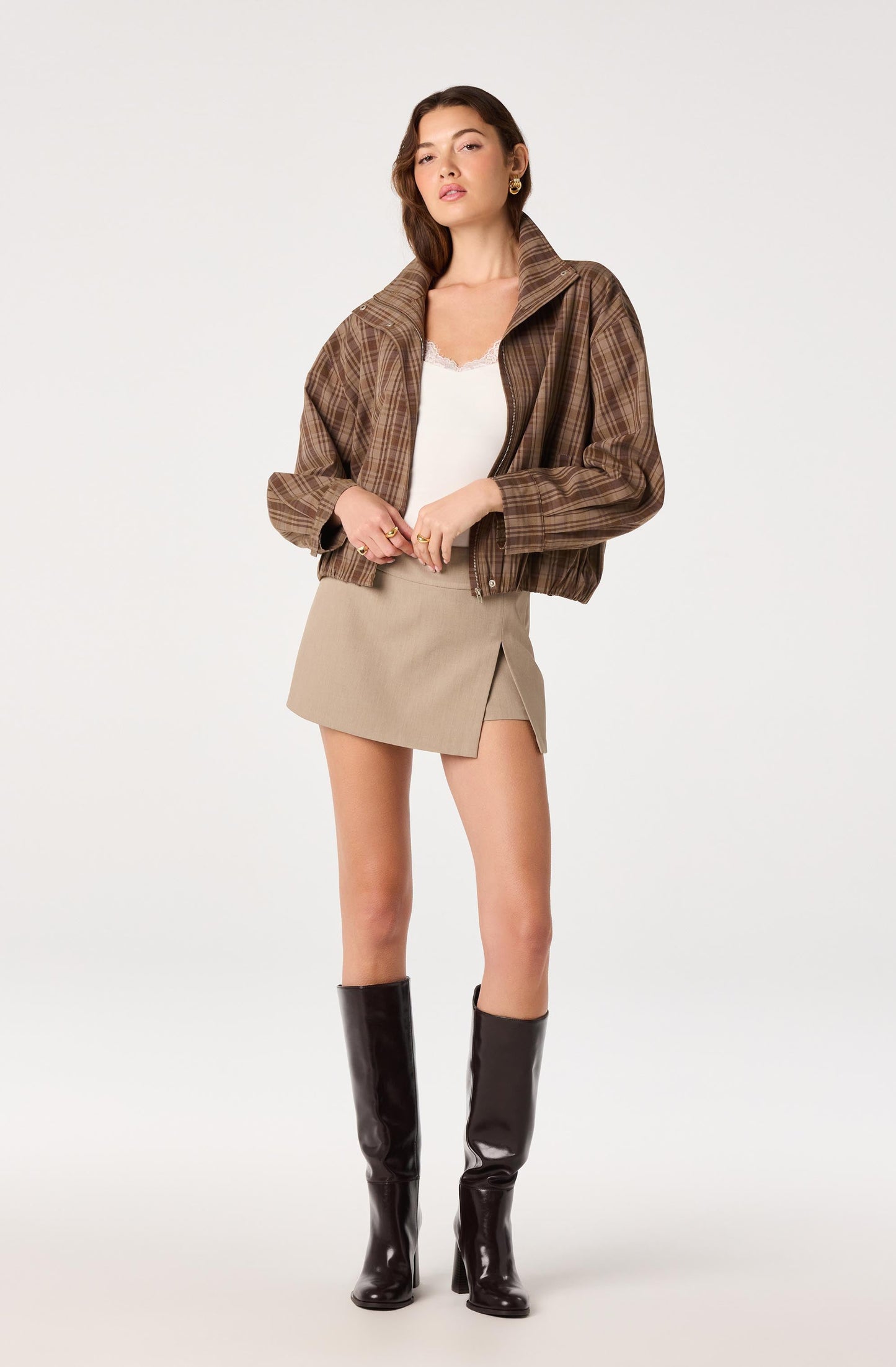 Tessa Slit-Front Mini Skort