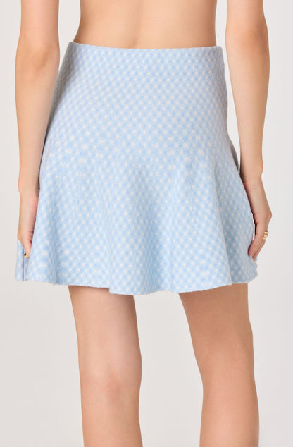 Malvie Plaid Knit Mini Skirt