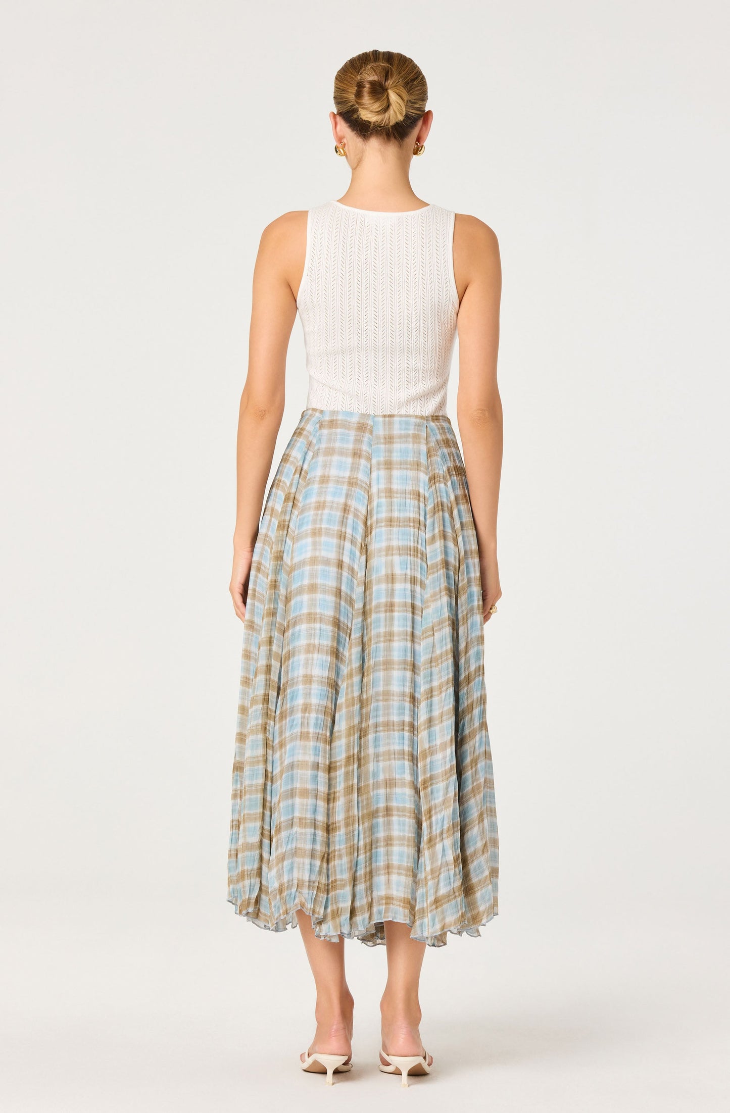 Fiori Pleated Maxi Skirt