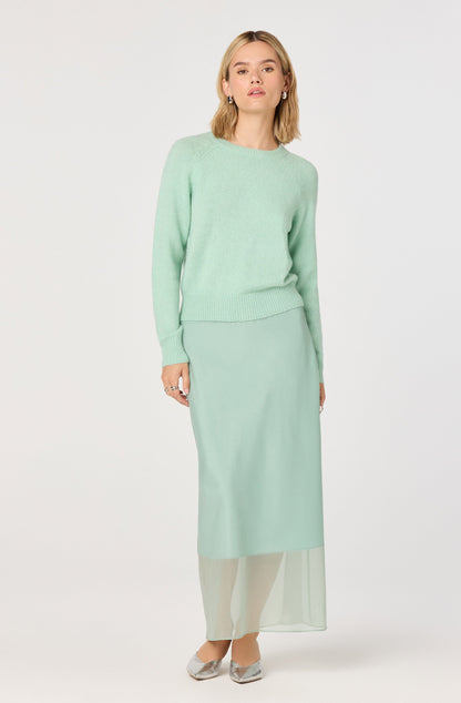 Keyara Layered Contrast Maxi Skirt