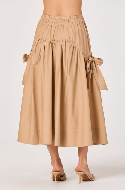 Lylah Bow Midi Skirt