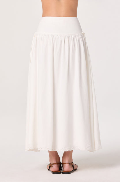 Stevie Embroidered Midi Skirt
