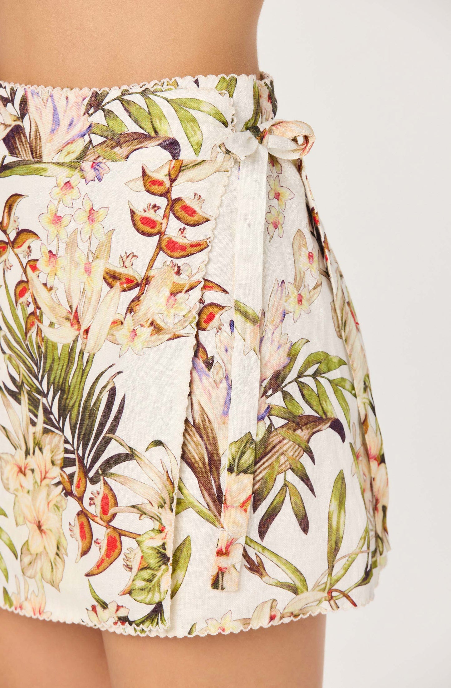 Lorelai Floral Wrap Mini Skirt