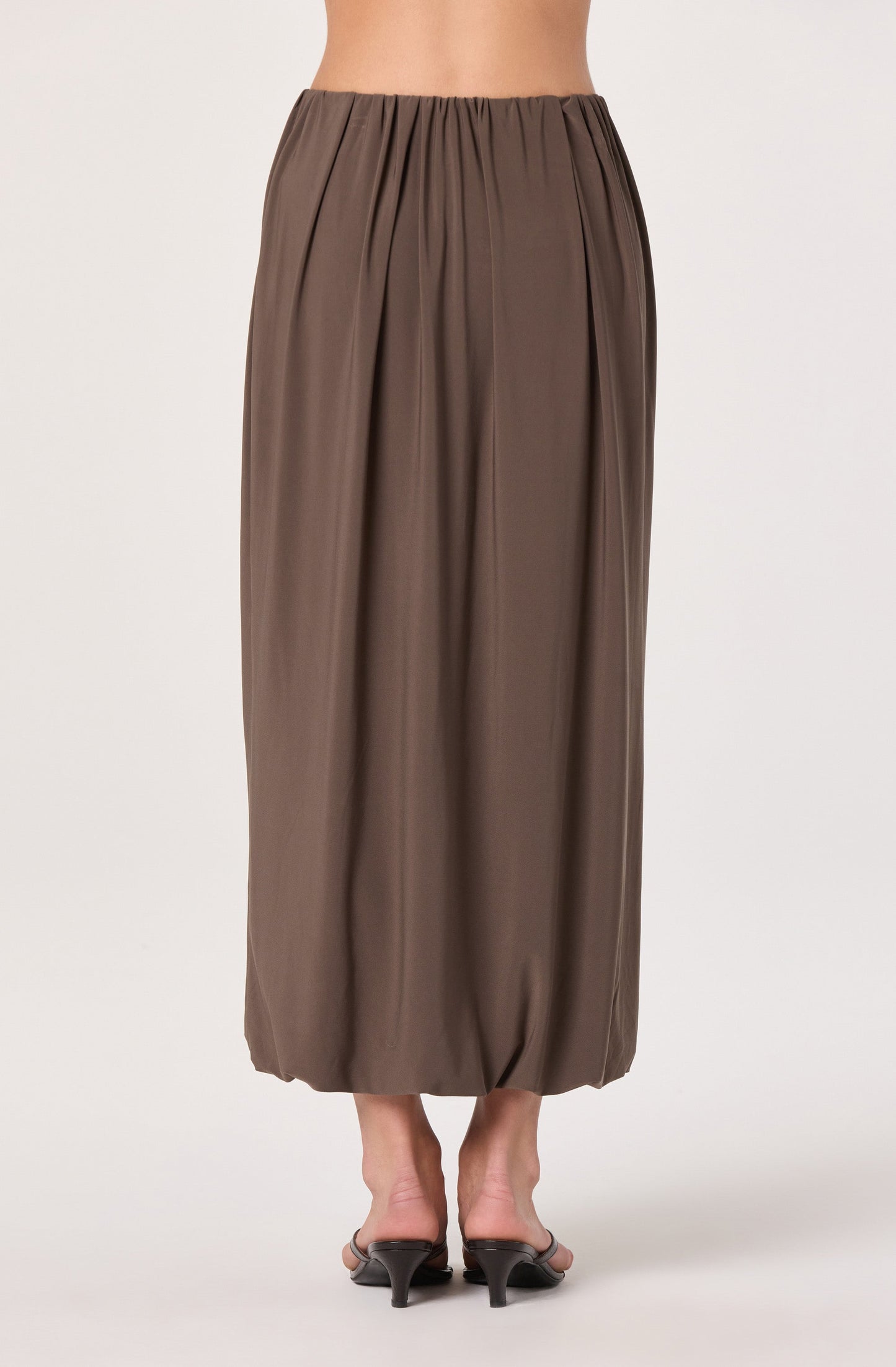 Savannah Bubble Hem Midi Skirt