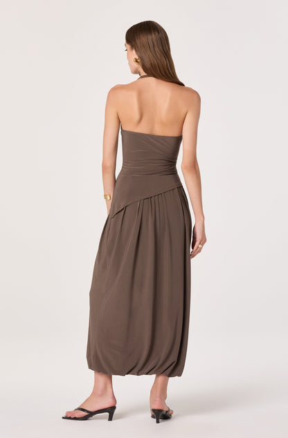Savannah Bubble Hem Midi Skirt