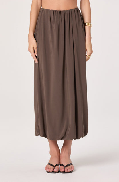 Savannah Bubble Hem Midi Skirt